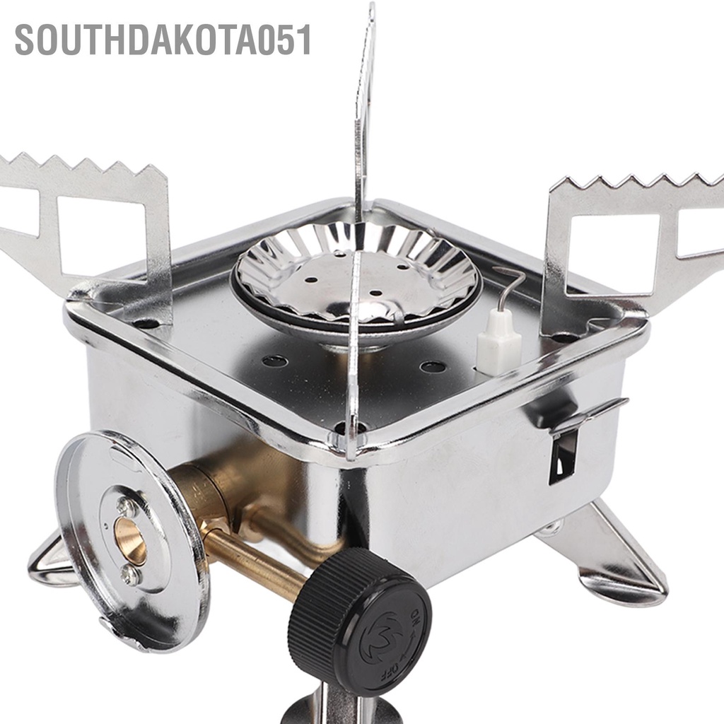 [Hàng Sẵn] Bếp Gas Mini Du Lịch cắm trại di động ngoài trời Gấp Gọn cho Dã Ngoại Đi Phượt【Southdakota051】