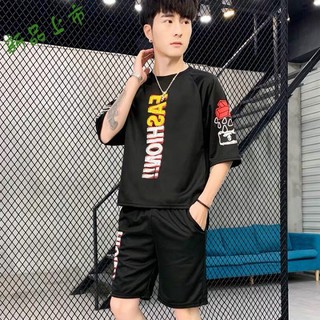 Bộ đồ thể thao nam, set quần áo thể thao nam nữ tay ngắn thời trang mặc nhà, đi chơi đều đẹp phối chữ FASHION (2 màu)