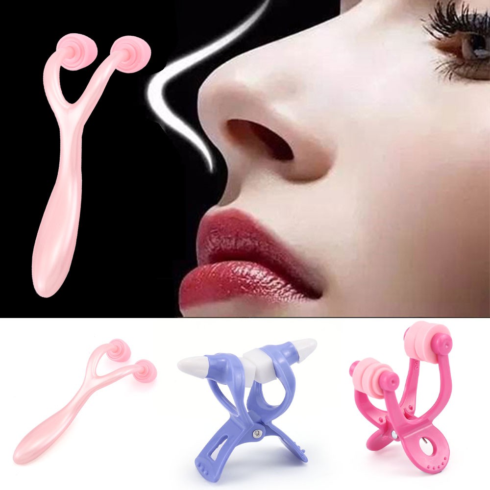 [Hàng mới về] Bộ 3 Đồ Kẹp Mũi Hỗ Trợ Cải Thiện Dáng Mũi Bằng Nhựa Cao Cấp