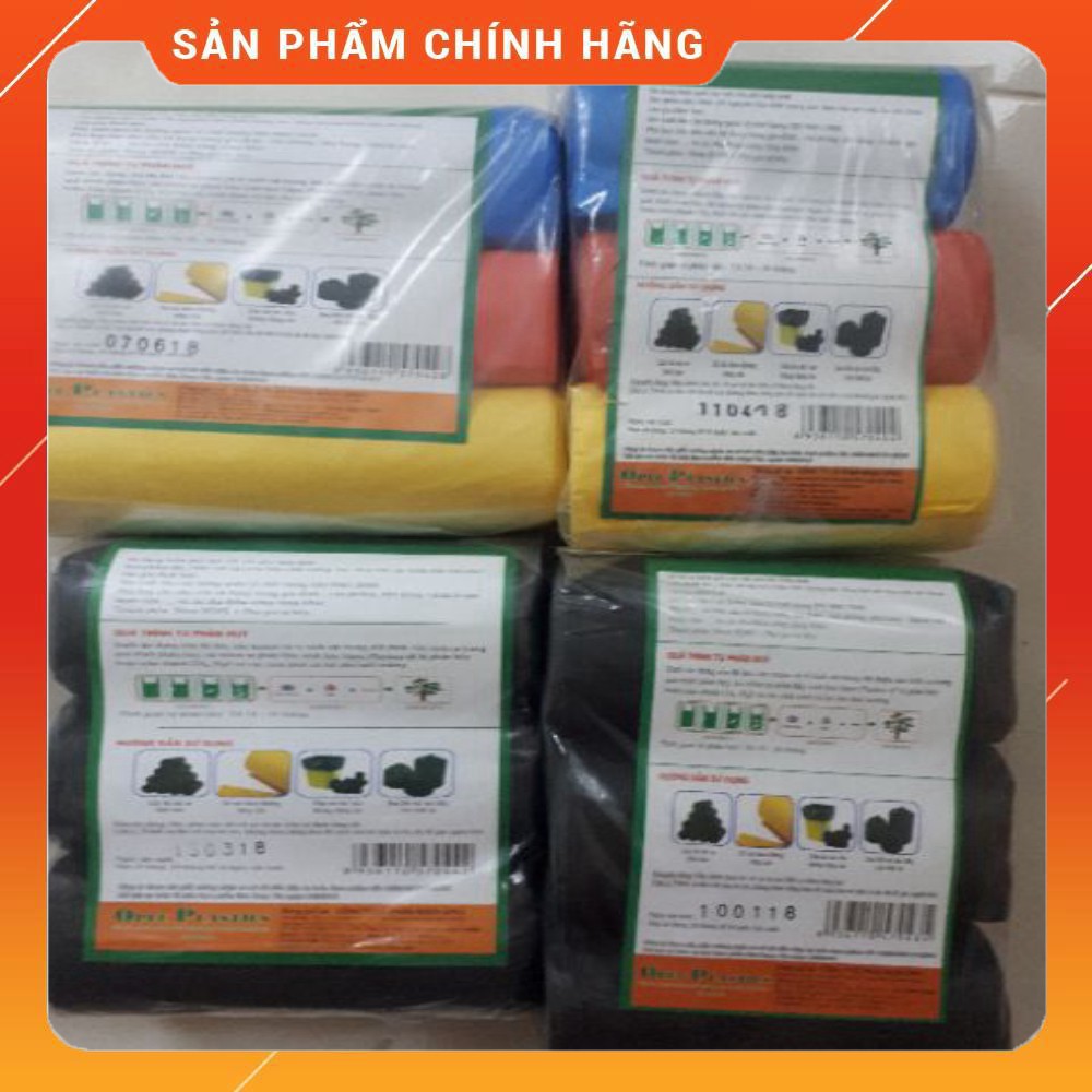 Bao Đựng Rác Tự Huỷ Màu Đủ Size - OPEC PLASTIC - (ĐEN/MÀU) 45×55/55×65/65×78