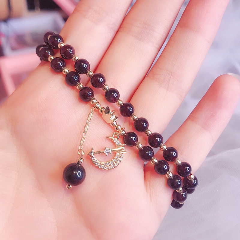 [Hàng Mới Về] Vòng Đeo Tay Đính Pha Lê 4mm Dành Cho Nữ