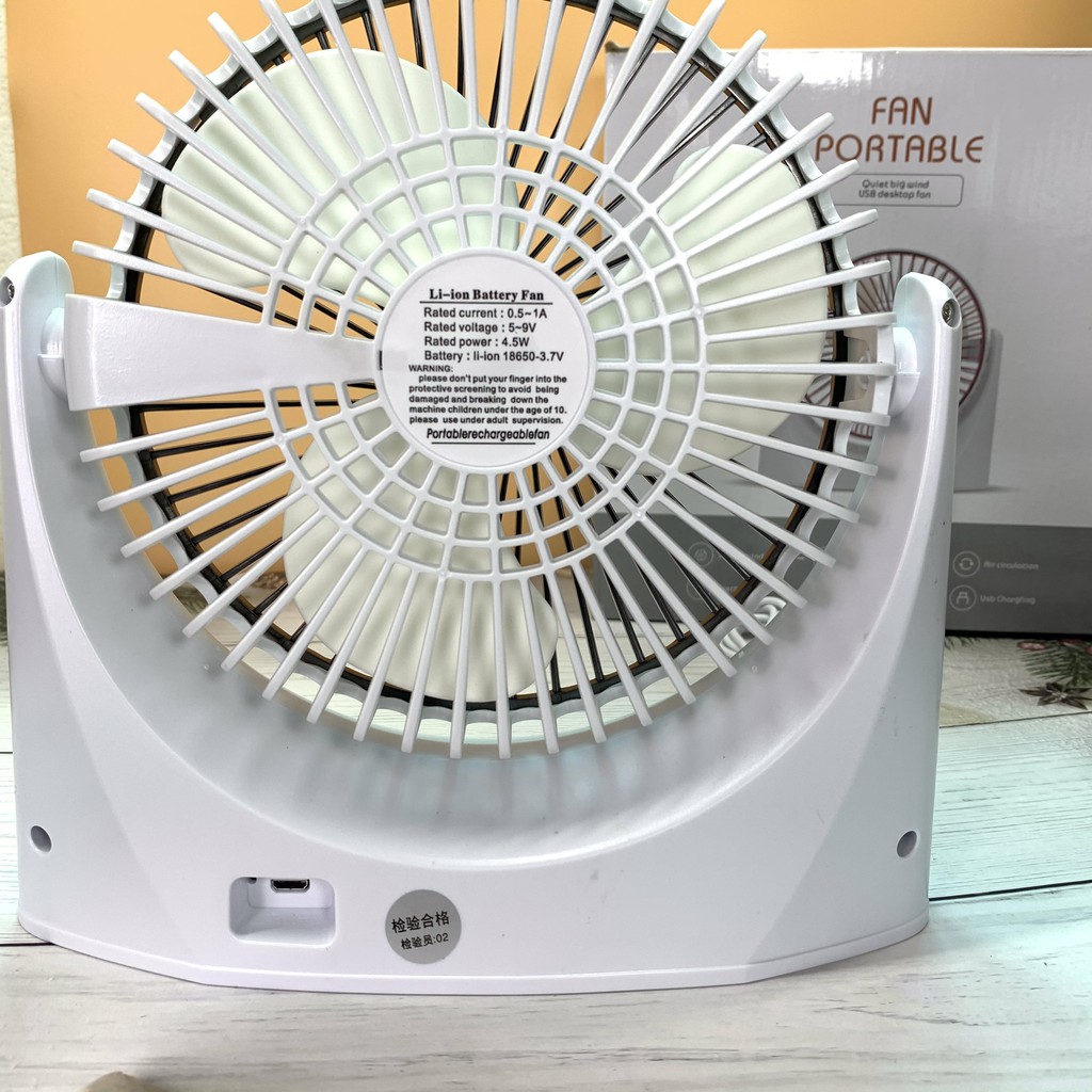 Quạt Tích Điện Mini Fanportable [Sota] Sạc Tích Điện, 3 Chế Độ Gió Mạnh Mẽ, Nhỏ Gọn Tiện Lợi | BigBuy360 - bigbuy360.vn