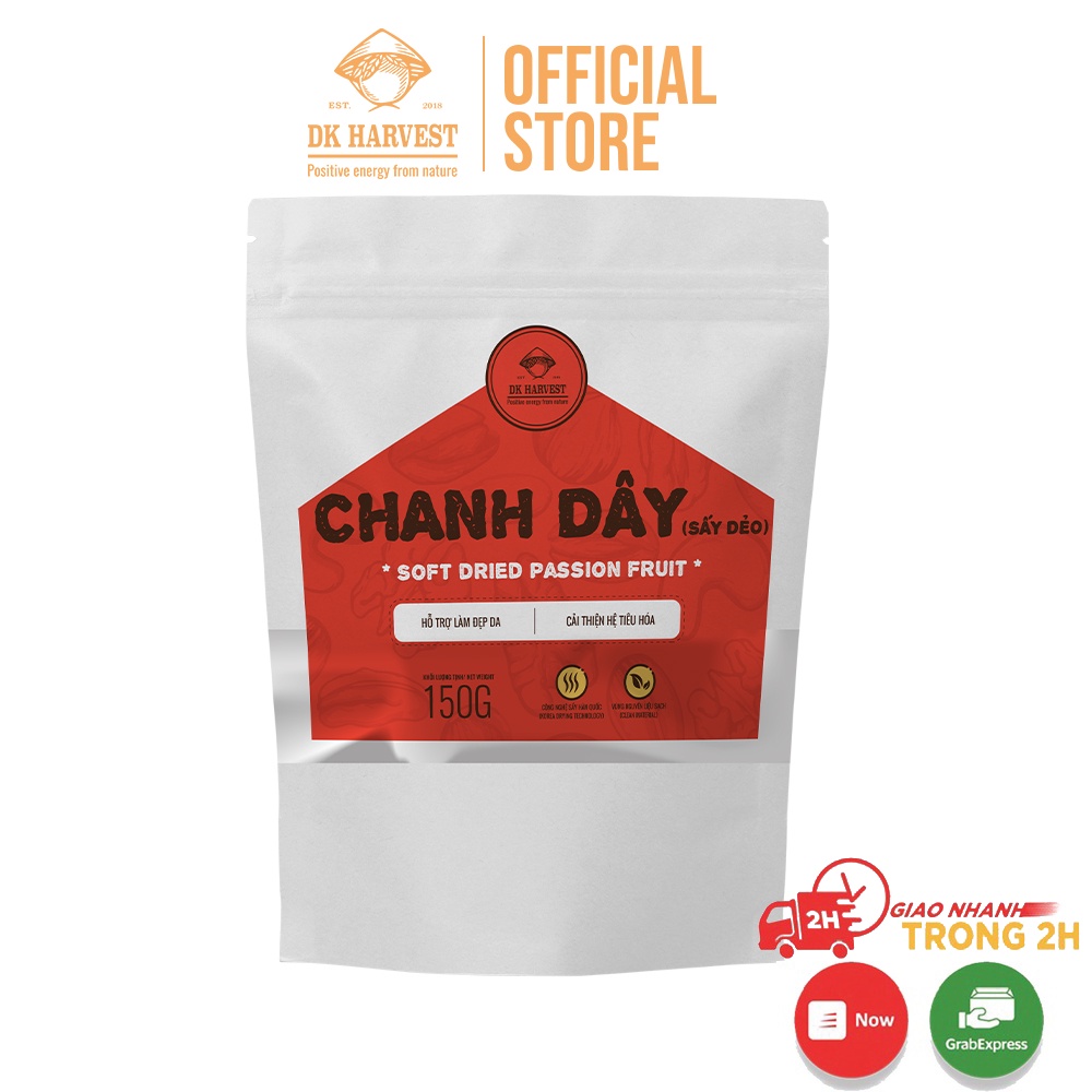 Chanh Dây Sấy Dẻo DK Harvest - Túi 150g