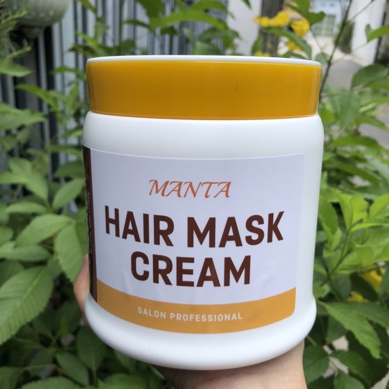 MẶT NẠ HẤP Ủ PHỤC HỒI TÓC MANTA COLLAGEN SALON HAIR MASK GREAM 1000 ML