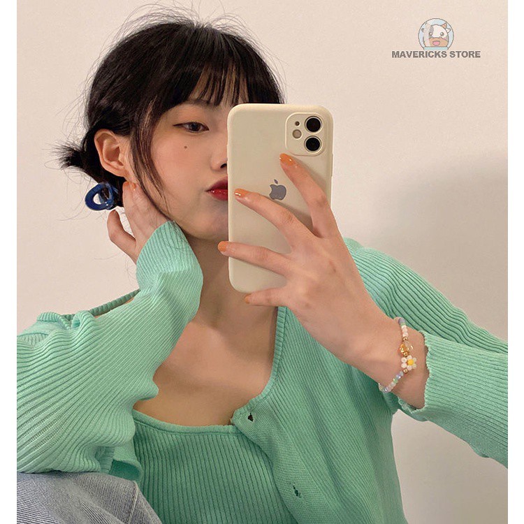 Vòng Tay Đính Hạt Pha Lê Hình Hoa Thời Trang Mùa Hè Hàn Quốc Cho Nữ