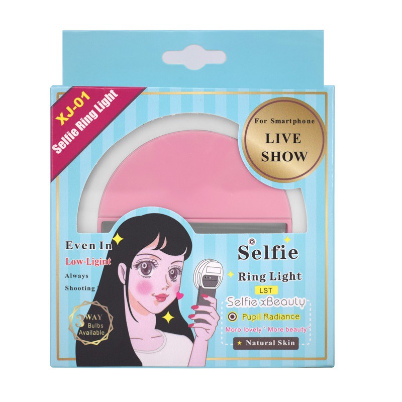 Đèn LED Selfie kẹp điện thoại nhỏ gọn tạo hiệu ứng ánh sáng