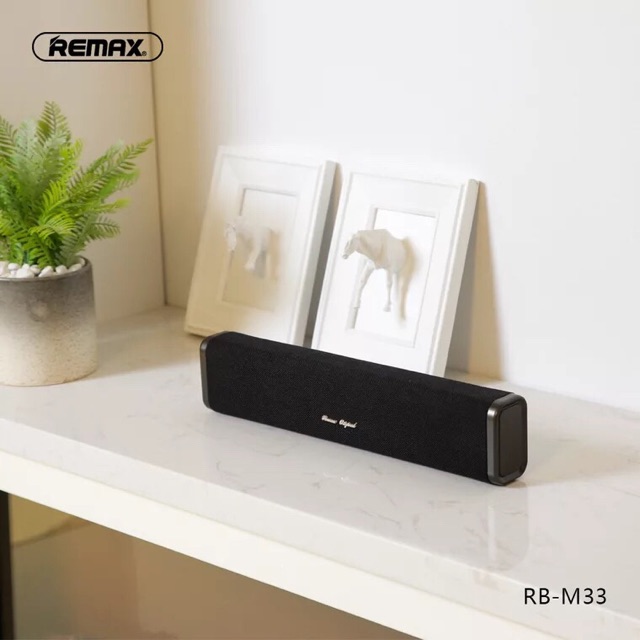 LOA BLUETOOTH REMAX RB M33 DÒNG LOA DÀI VỚI 2 BASS 2 BÊN LOA HỖ TRỢ THẺ NHỚ TF , USB VÀ CỔNG AUX 3.5