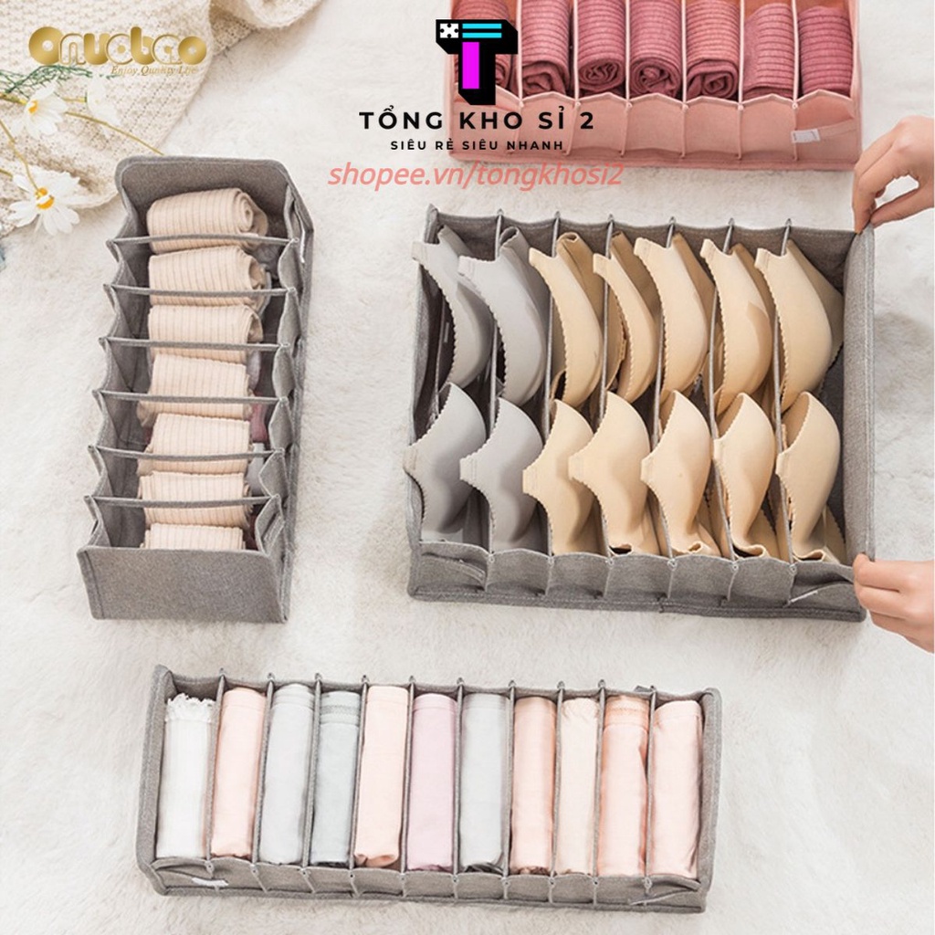 PVN33493  Set 3 túi lưu trữ đồ lót có thể gập lại T2