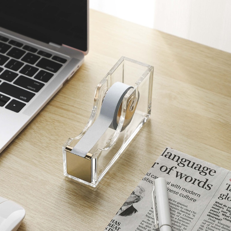 Hộp Đựng Băng Keo Acrylic Trong Suốt Tiện Dụng Cho Văn Phòng