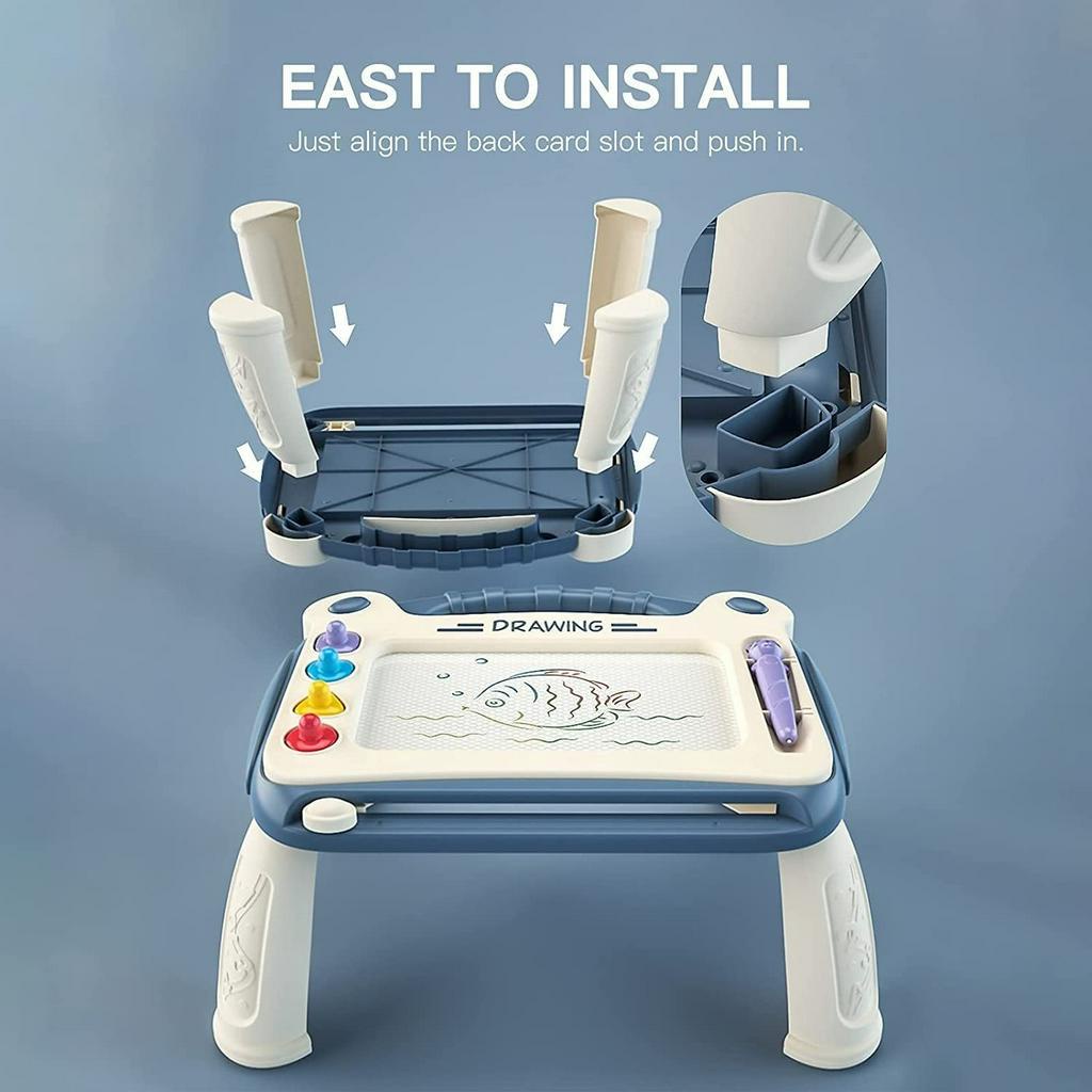 Bảng Vẽ Tự Xóa Có Chân Nhiều Màu Sắc, Bảng Viết Tự Xóa Từ Tính Đồ Chơi Thông Minh Cho Bé