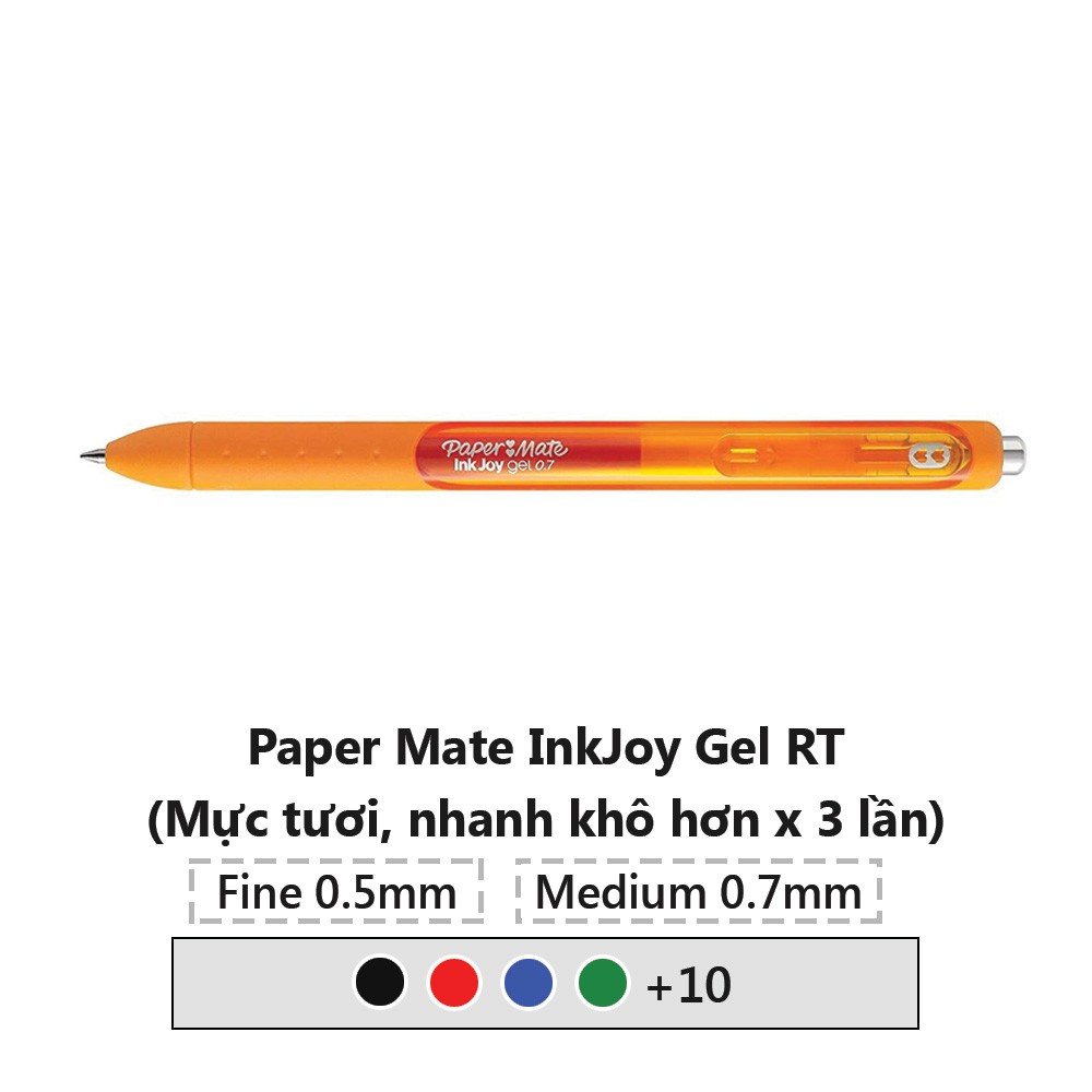Bút bi bấm Paper Mate InkJoy Gel RT