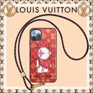 Louis Vuitton Festive Sunflower Mobile Phone Case Apple Protective Case Can be fitted with the same lanyard Suitable for iPhone11 11Pro 11ProMAX iPhone6 / 6S / 7/8 / SE2020 7plus 8plus X XR XSMAX Original holster Package