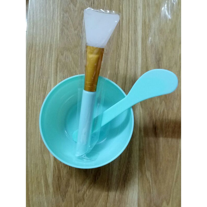 Bộ bát+ thìa+ chổi cước dùng đắp mặt nạ