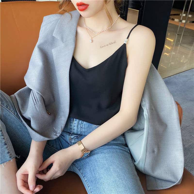 Áo Chiffon Sát Nách Dáng Rộng Thời Trang Mùa Hè Quyến Rũ Cho Nữ
