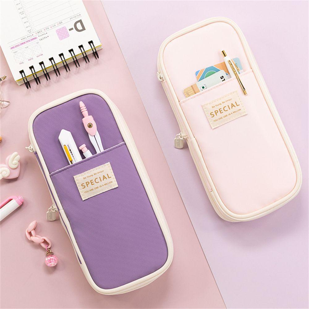 Túi Đựng Bút / Đồ Trang Điểm Sức Chứa Lớn Họa Tiết Dễ Thương