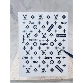 sticker 3d dán móng thương hiệu hot mới trang trí móng