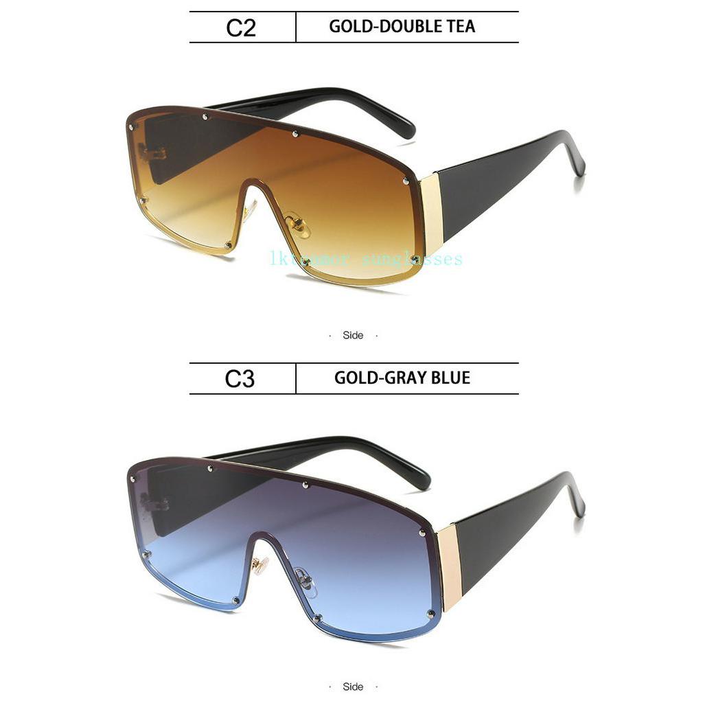 Kính Mát Gọng Lớn Đính Đinh Tán Phong Cách Âu Mỹ Cho Nữ