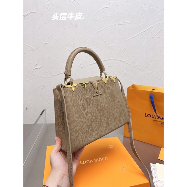 Túi xách Lóuisvuitton capucines sz 27 da bò hàng order trung