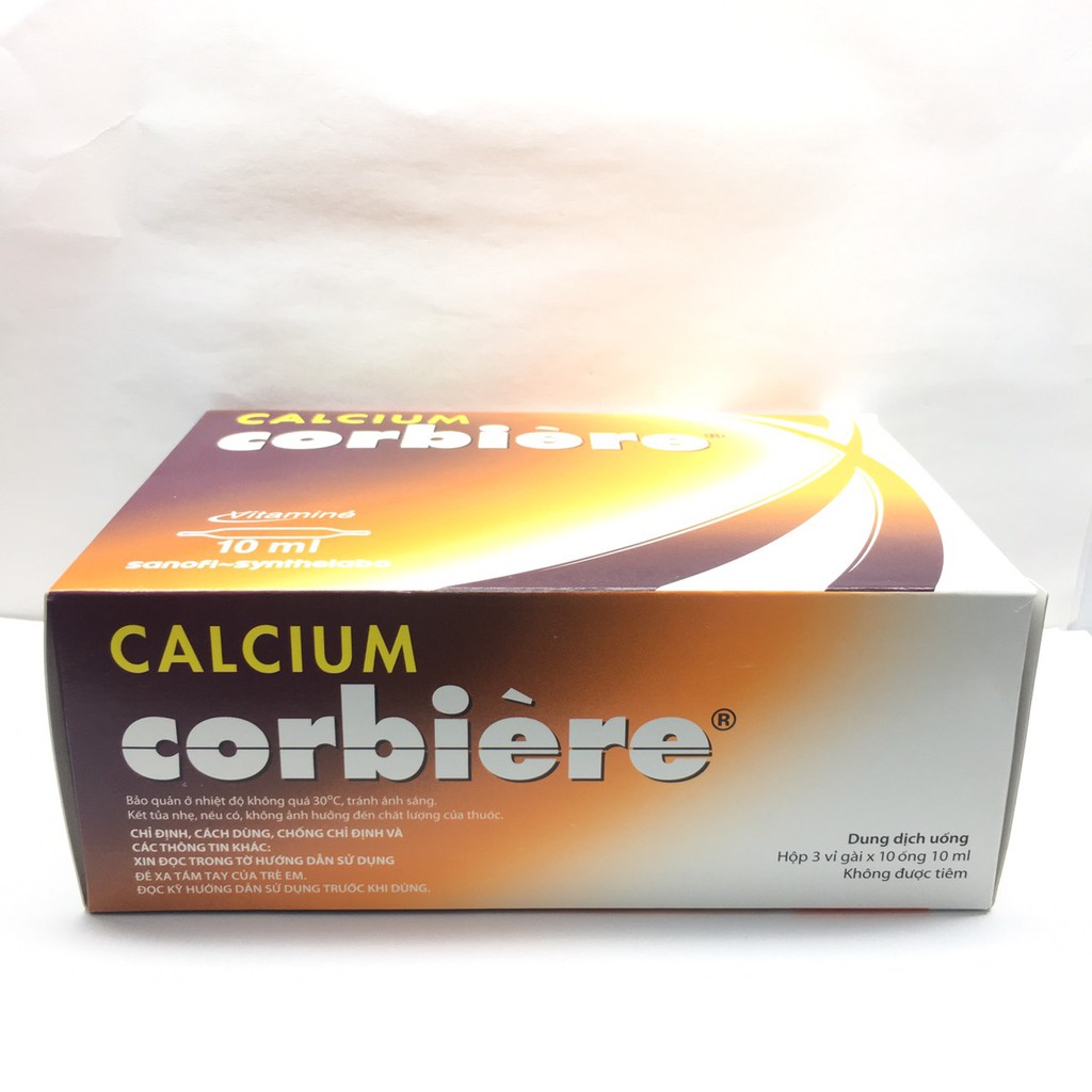 Calcium corbiere người lớn hộp 30 ống x 10ml