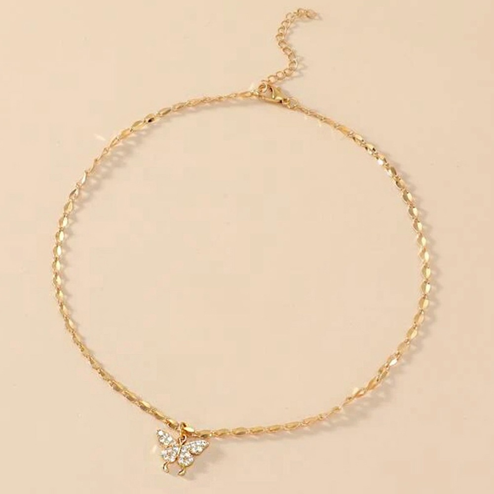 Vòng Cổ Choker Mặt Bướm Phong Cách Cổ Điển Hợp Thời Trang