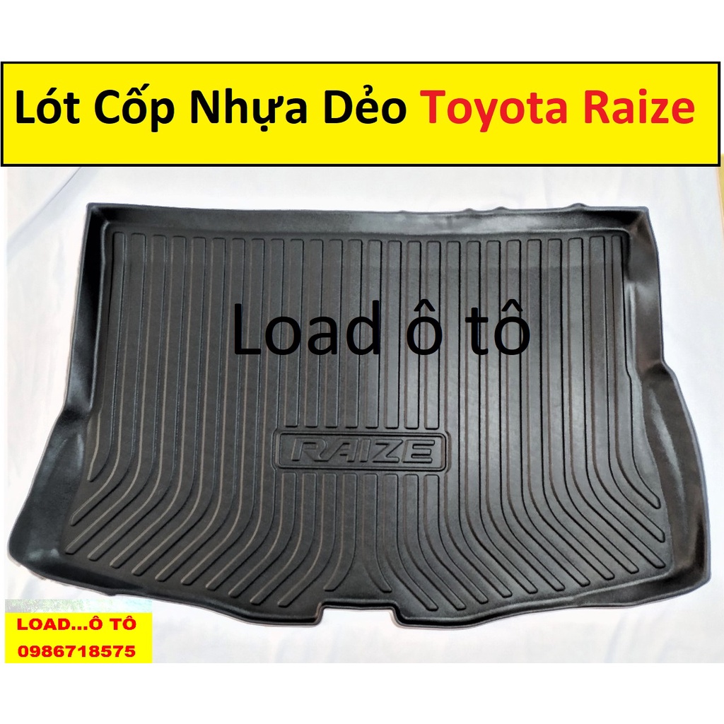 Lót Cốp Nhựa Dẻo Toyota Raize 2021-2022, Lót Khay Hành Lý Toyota Raize