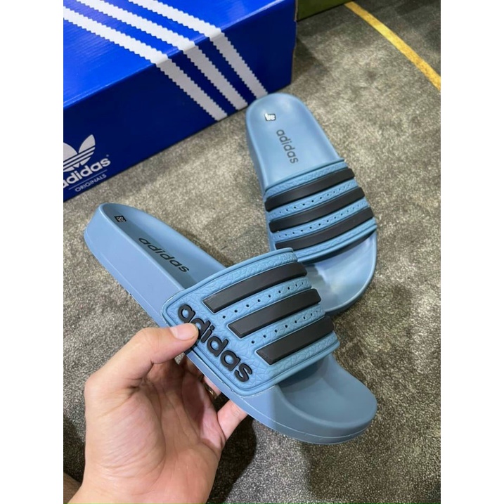 🔥HÀNG CAO CẤP🔥Dép nam,Dép adidas nam nữ unisex quai ngang nam nữ họa tiết 3 lá siêu đẹp