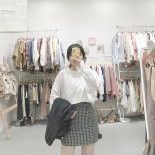 Sơ mi cổ ren tay bèo
