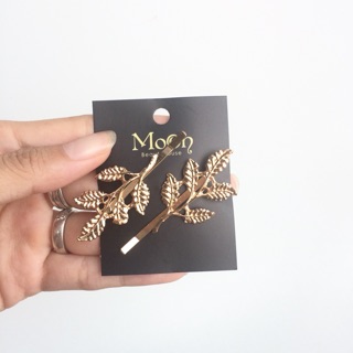 Mo0n- set kẹp tóc lá - 2c/set