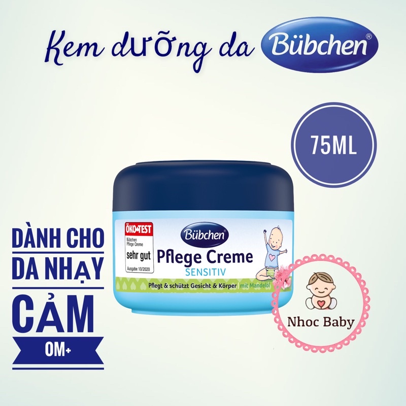 Kem dưỡng da Bubchen 20gr/75gr cho bé từ sơ sinh - chuẩn Đức