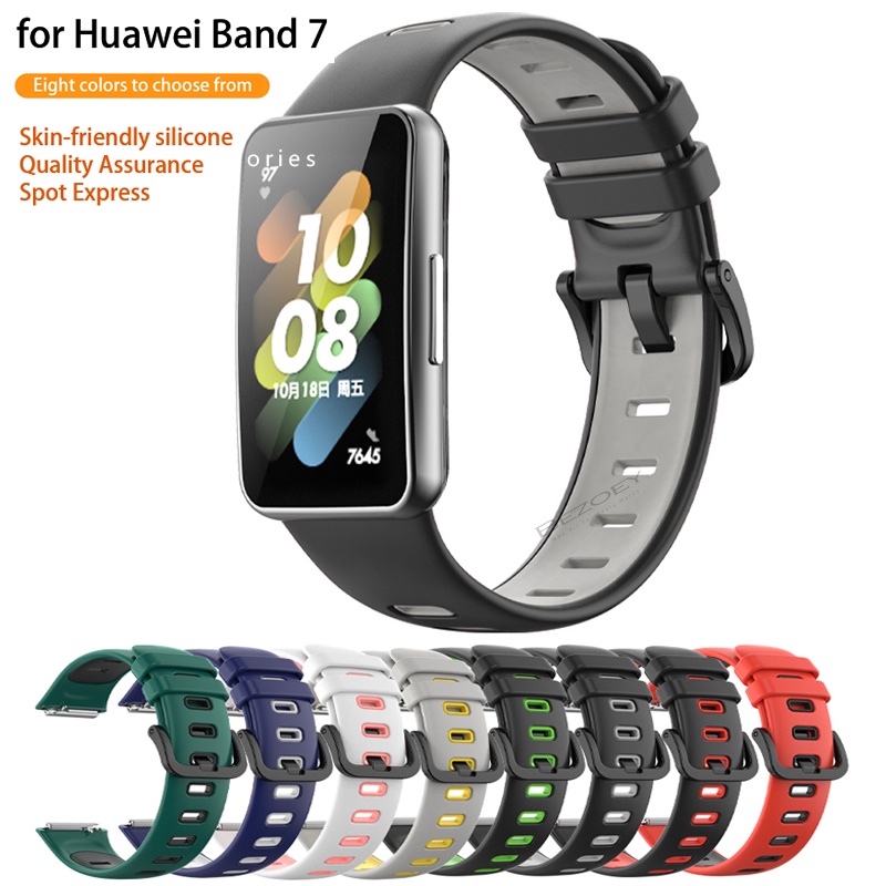Dây Đeo Thay Thế Chất Liệu Silicon Màu Trơn Cho huawei band 7