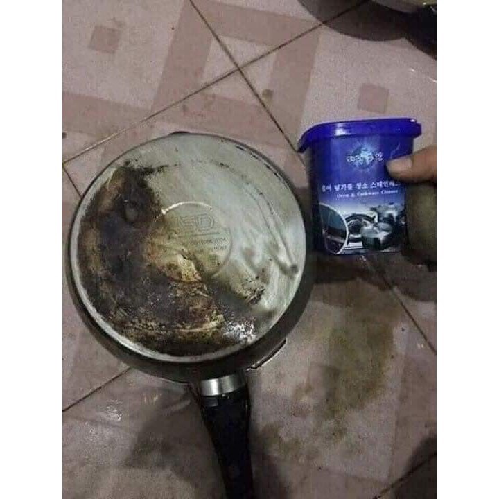 Bột Tẩy Cọ Xoong Nồi Chảo Làm Trắng Cọ Nhọ Nồi, Gạch Men, Vệ Sinh Nhà Bếp