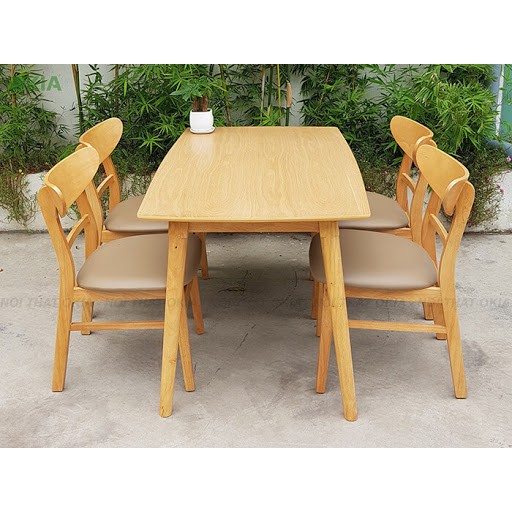 [FREE SHIP NT HCM] - Bộ bàn ghế ăn Mango 4 ghế | BigBuy360 - bigbuy360.vn