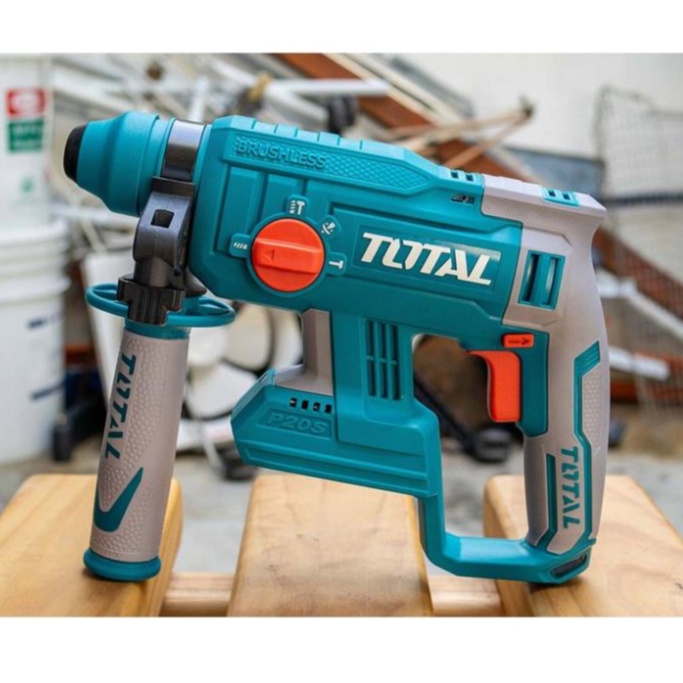 Body Thân Máy Khoan Đục Bê Tông Dùng Pin Sạc 20V Total TRHLI2201 Không Chổi Than Kèm theo 3 mũi khoan + 1 mũi đục