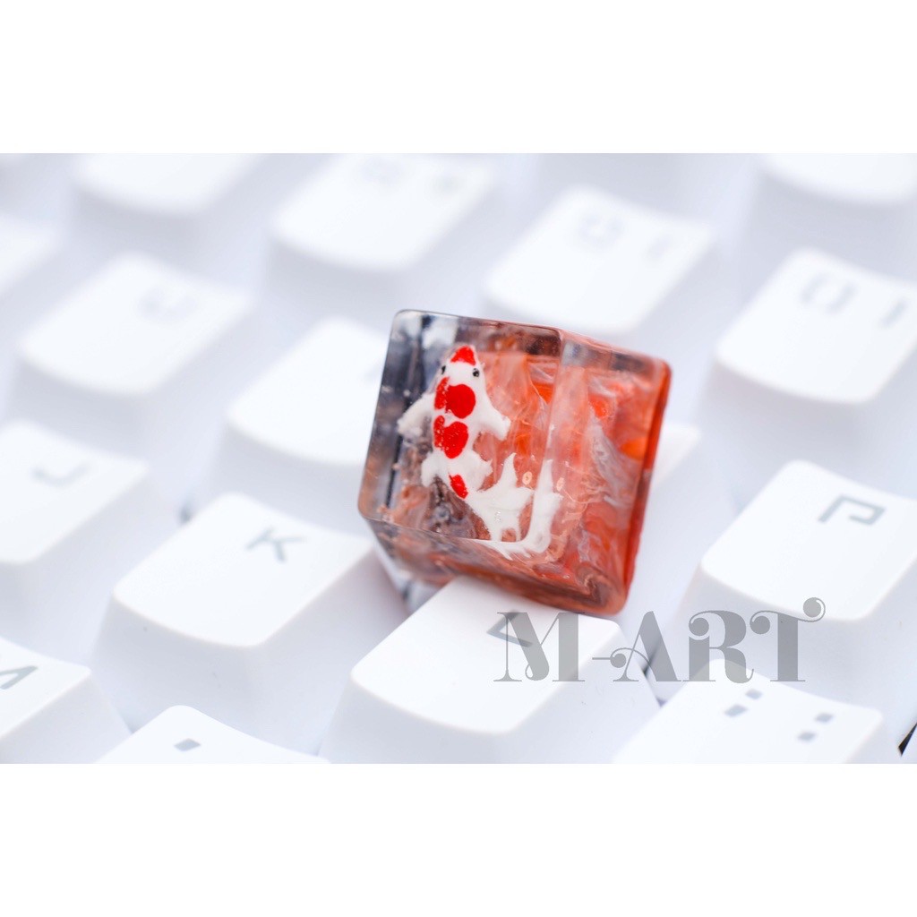 Keycap - Nút Bàn Phím Gaming - Nút Bàn Phím Cơ Cá Koi Kohaku 2  - KC006