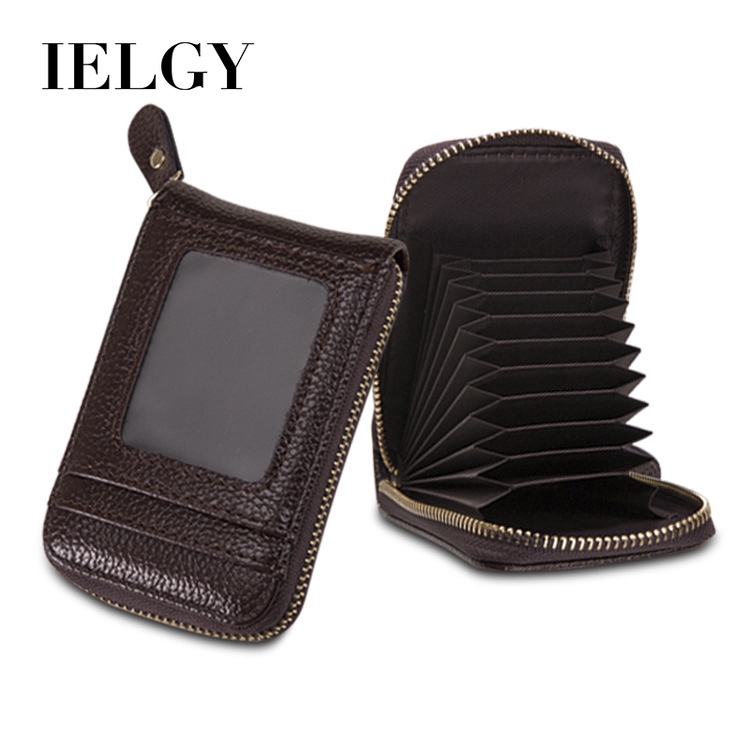 Ví Da PU Đựng Thẻ / Tiền Xu Có Khóa Kéo Cho Nữ