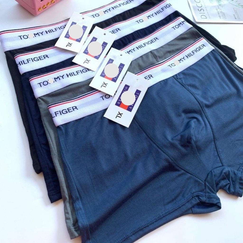 Combo 4 quần sịp đùi nam vải cotton quần lót boxer vải co gian kháng khuẩn ARIOSO