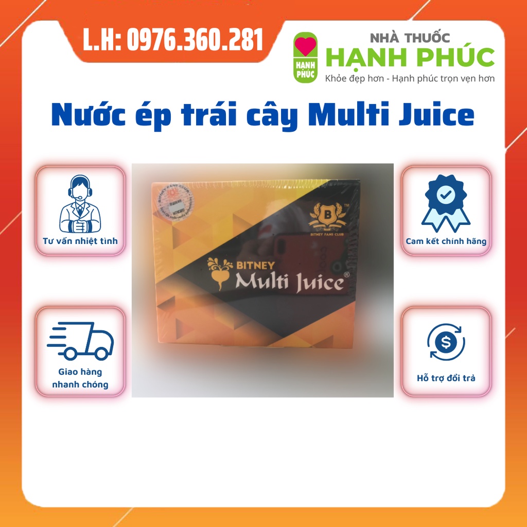 Nước ép Hỗn hợp trái cây Multi Juice, Hỗ trợ cân bằng nội tiết tố