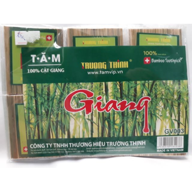 Tăm tre 100% cật Giang