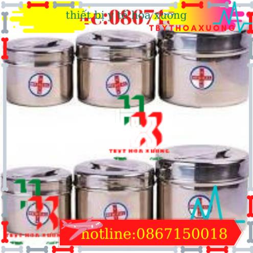 Hộp Inox Đựng Bông Cồn Y Tế- Inox 304