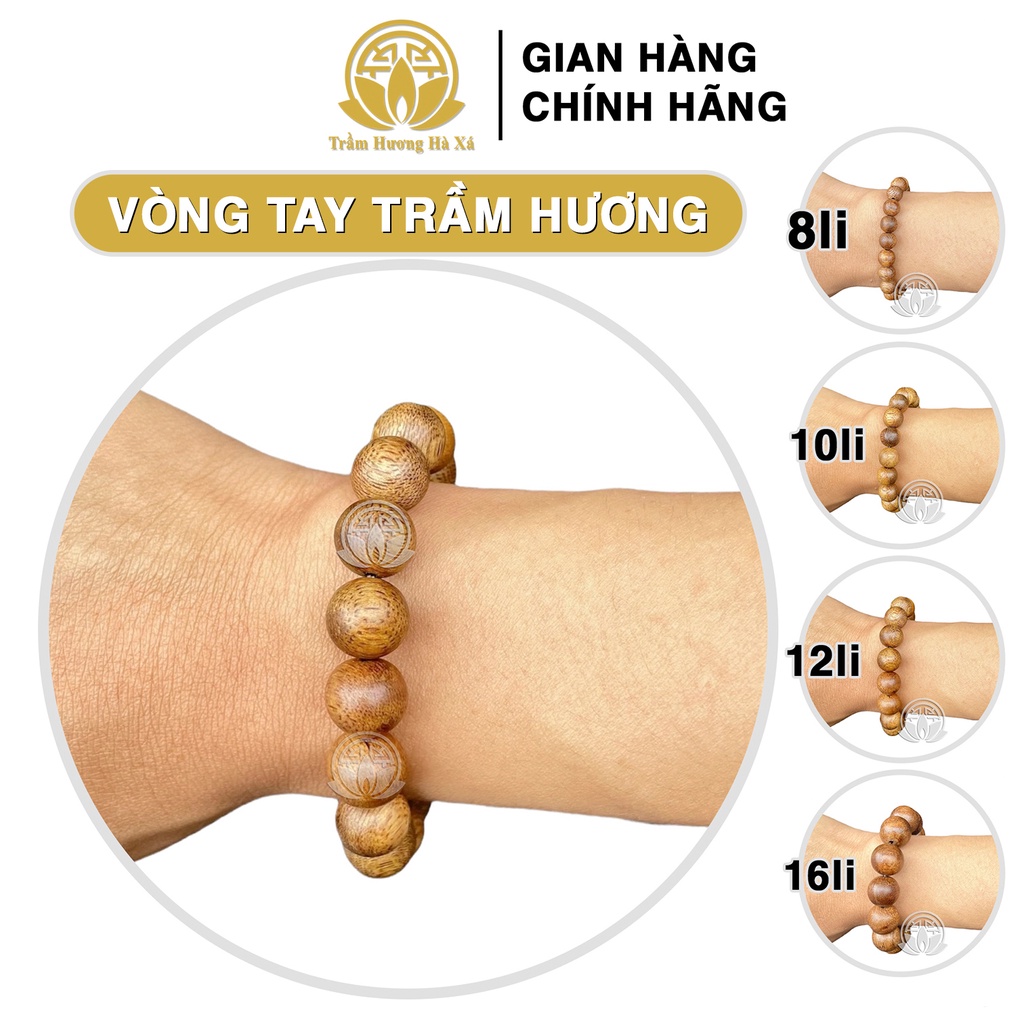 Vòng tay nam nữ phong thủy Trầm Hương Hà Xá may mắn, bình an và tài lộc