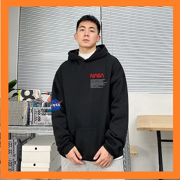 Áo hoodie nam, Áo nỉ hoodie nam NASA không bai xù
