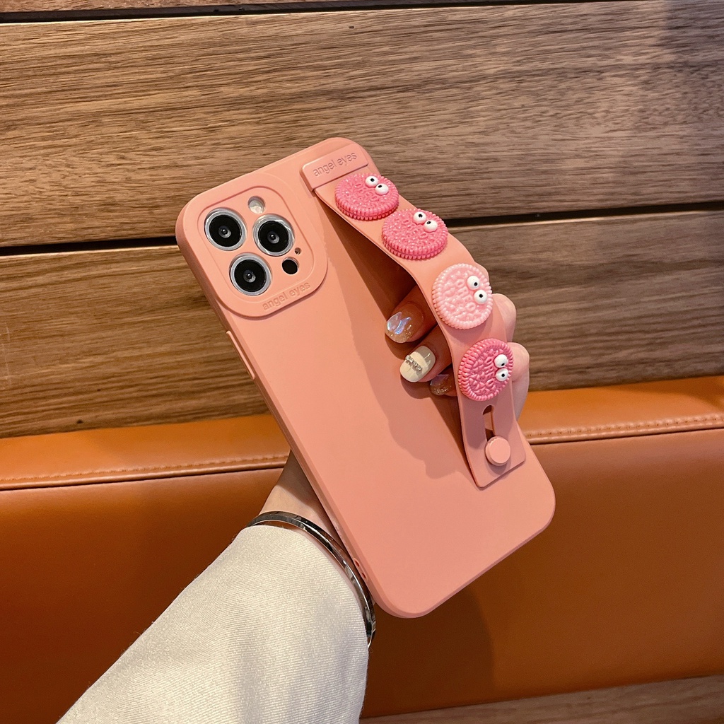 Ốp Lưng HọA TiếT HoạT HìNh Có Dây Đeo Cổ Tay Cho iPhone 14 / 13 / 12PRO MAX / 11 / 13PRO MAX