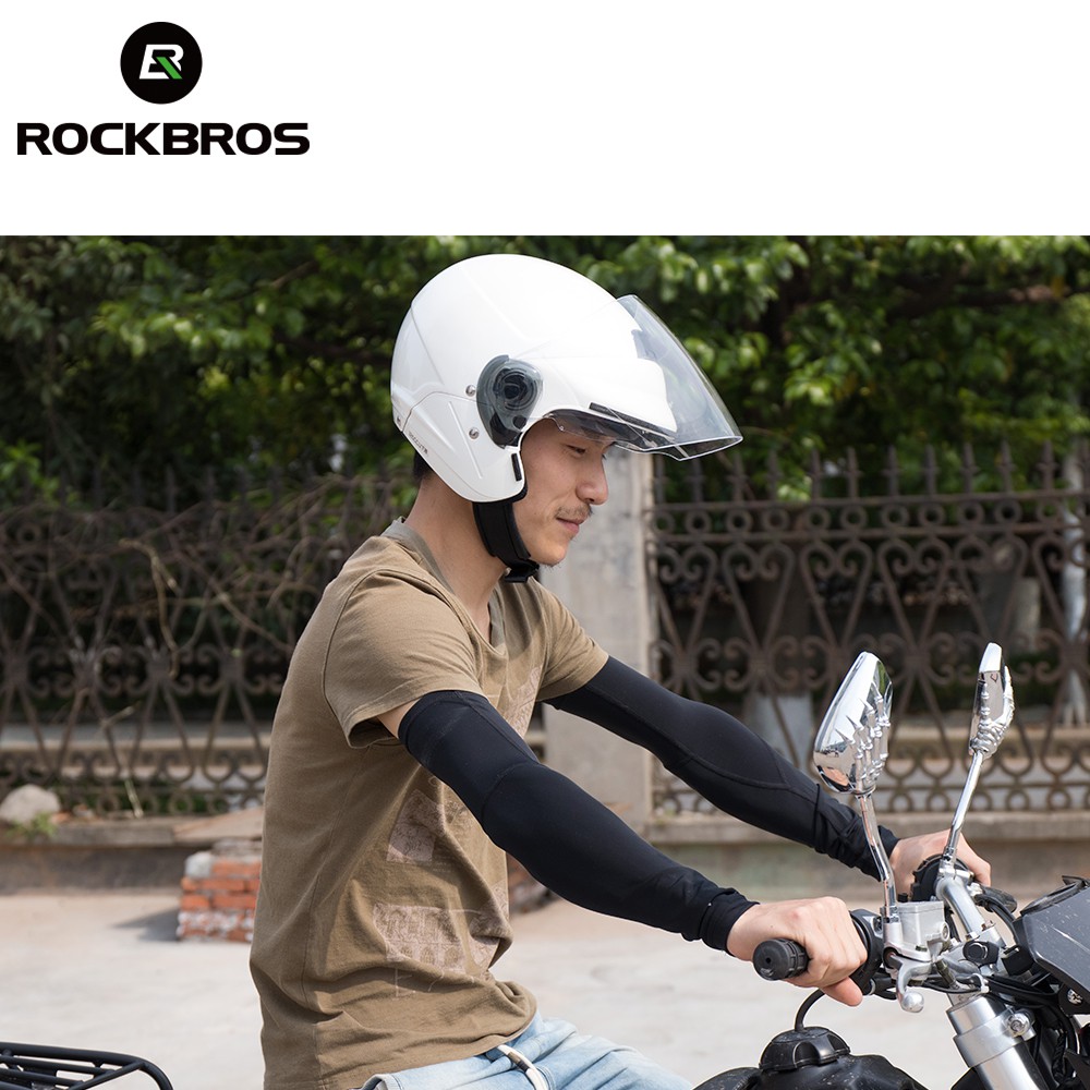 Găng cánh tay/ Găng cẳng chân ROCKBROS bảo vệ chống tia UV mặt trời làm mát giữ ấm dành cho đi xe đạp