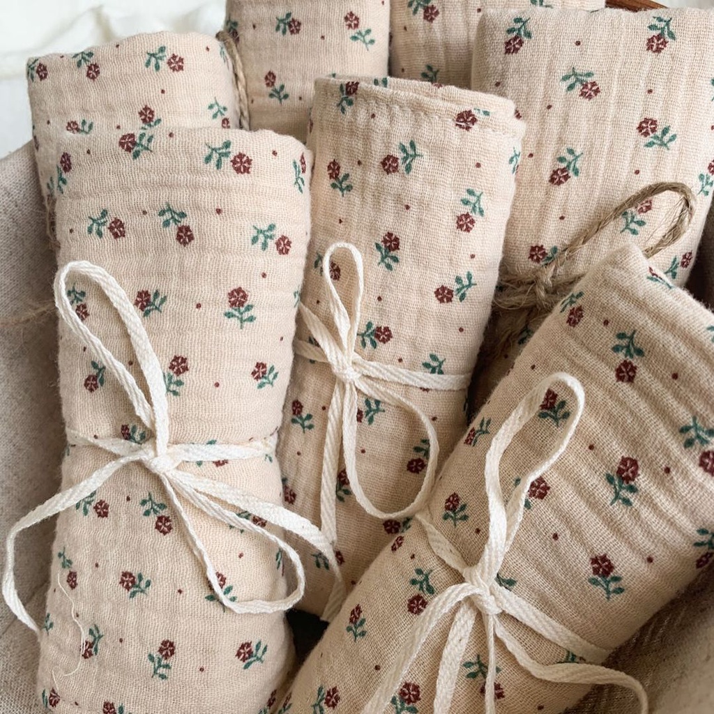 Miếng lót ly và đĩa bằng vải muslin | Lót ly và đĩa bằng vải thấm nước