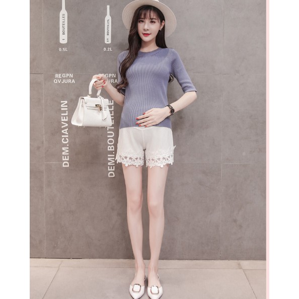 Quần Đùi Bầu Jean Xinh Trẻ Trung Năng Động Q76