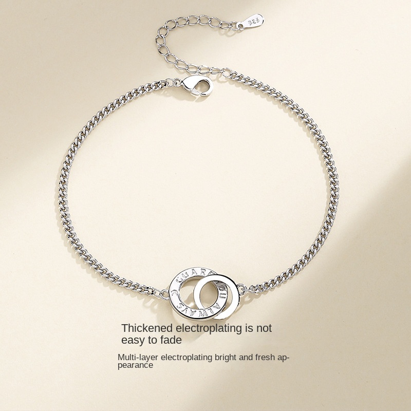 Vòng Tay Cặp Nhẫn Đôi Hình Ngôi Sao Và Mặt Trăng Bảo Vệ Thời Thượng