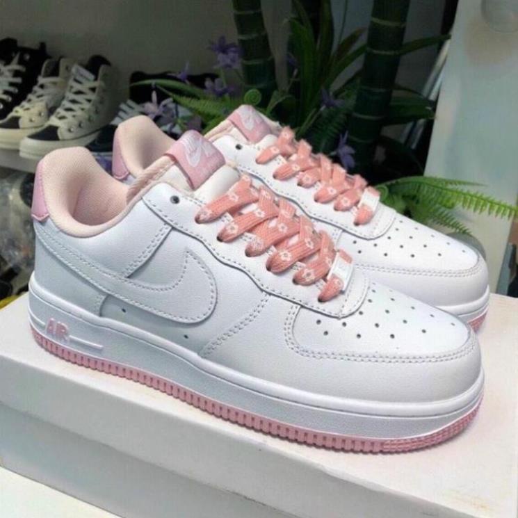 Giày AF1 Đế Trắng Hồng, Giày Sneaker AIR FORCE Trắng Xanh mẫu mới hàng cao cấp | BigBuy360 - bigbuy360.vn