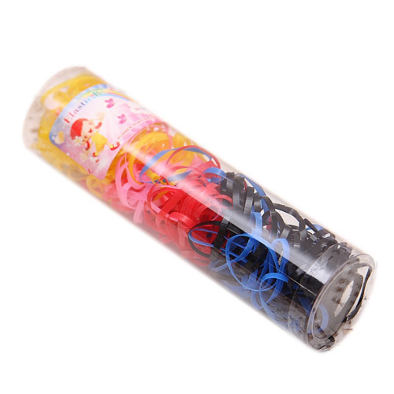 Bộ 220 Dây Buộc Tóc Nhiều Màu Sắc
