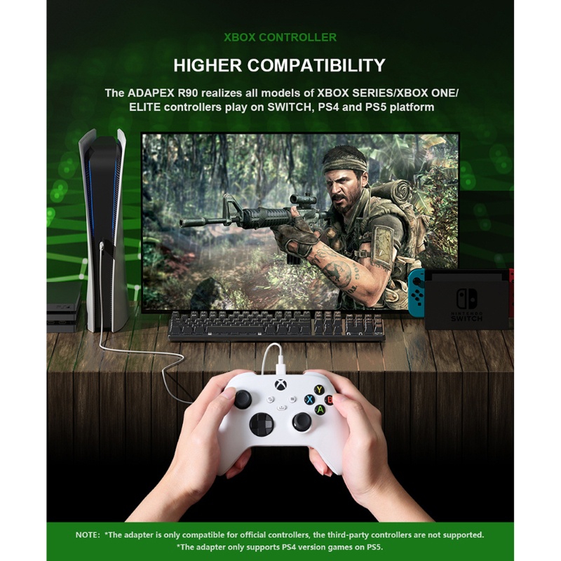 Bộ Chuyển Đổi Dây Điều Khiển Chơi Game Switch / Windows 10 / / Pro / x Series A 1 / x / s / elite 1 / 2