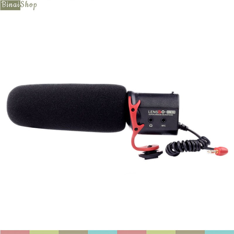 [Mã ELHACE giảm 4% đơn 300K] Lensgo LYM-DM30 - Microphone Shotgun Hướng Thu Super Cardioid Cho Máy Ảnh